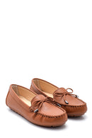 Women's Leather Bow Loafer | Derimod