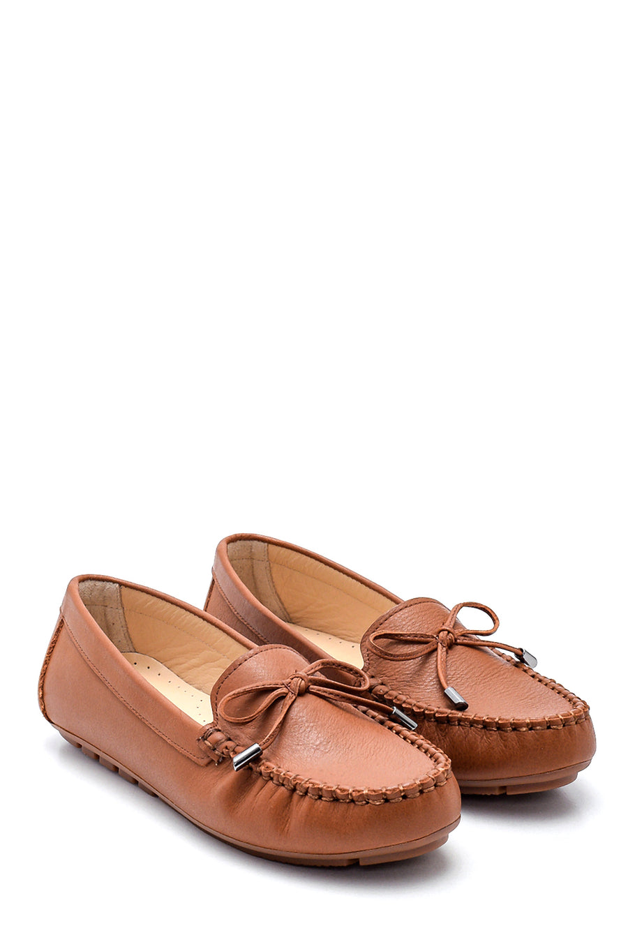 Women's Leather Bow Loafer