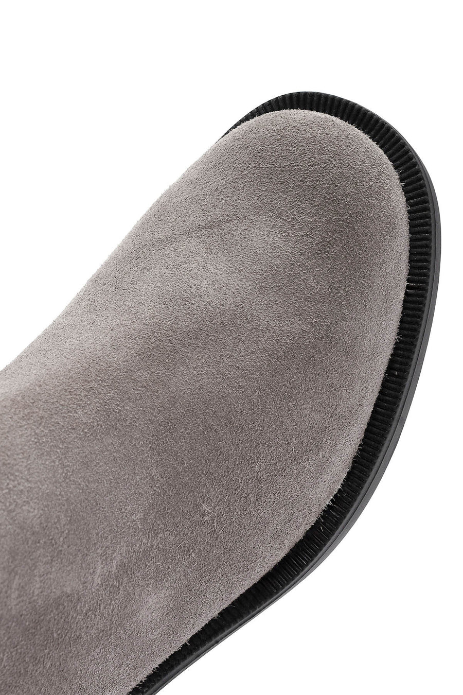 Women's Mink Zippered Thick Heel Suede Leather Boots