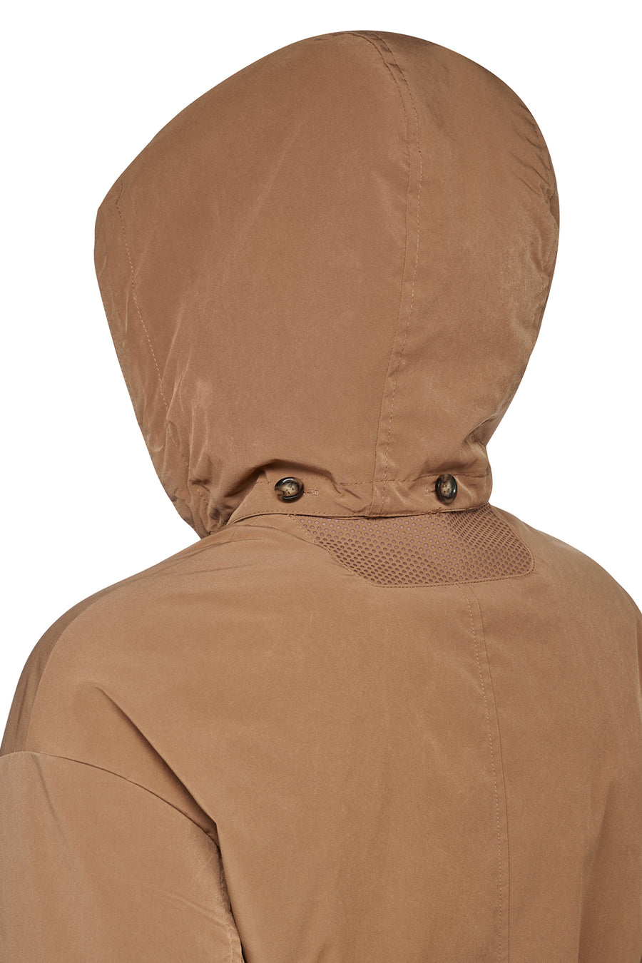 Geox Women's Brown Anyweco Hooded Trench Coat