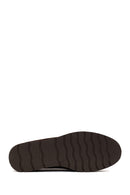 Woman Brown Wedge Heel Suede Comfort Loafer | Derimod