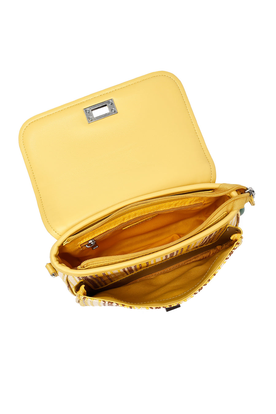 Women's Yellow Long Strap Crossbody Bag