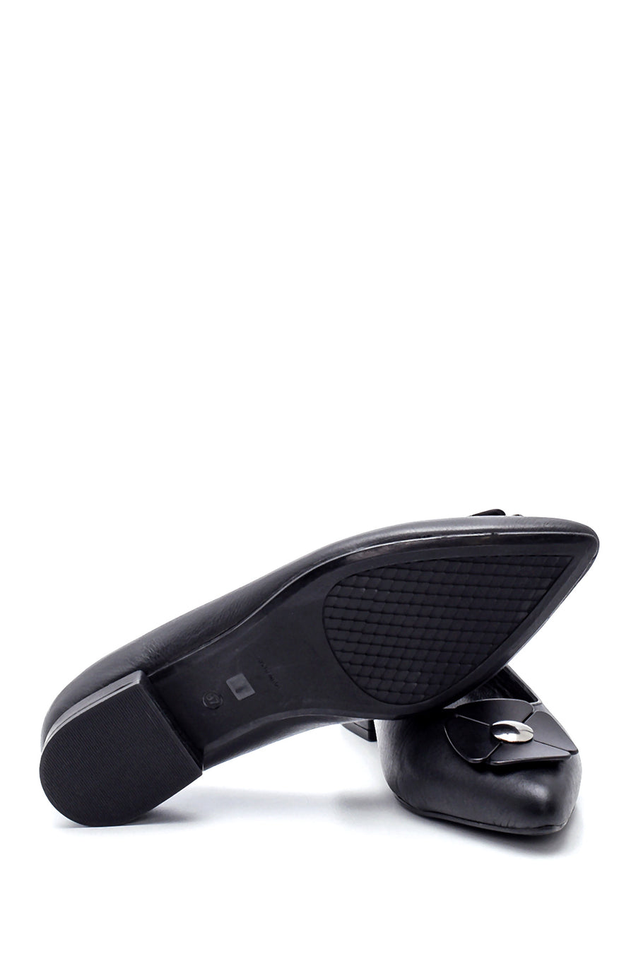 Women's Leather Buckle Ballerinas