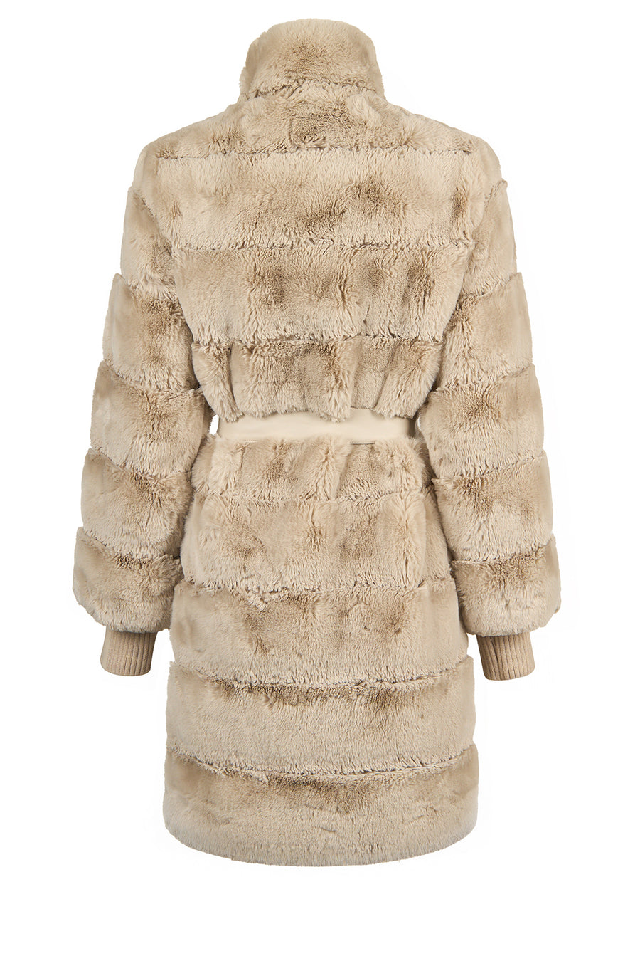 Pinzolo Woman White Belted Teddy Coat