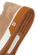 Erkek Bej Bağcıklı Süet Deri Sneaker | Derimod