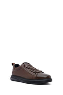 Men's Brown Lace-Up Leather Sneakers | Derimod