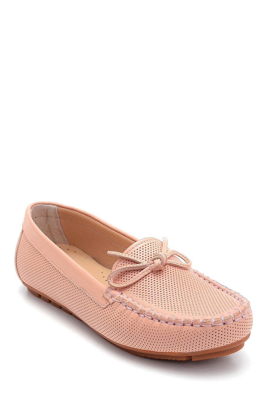 Kadın Deri Fiyonk Detaylı Loafer