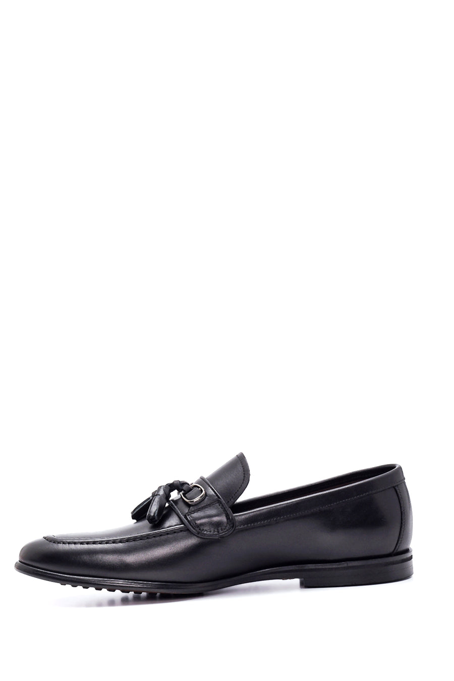 Erkek Siyah Deri Klasik Loafer