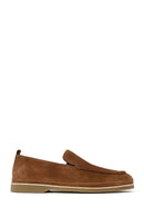 Male Tan Suede Casual Loafer | Derimod