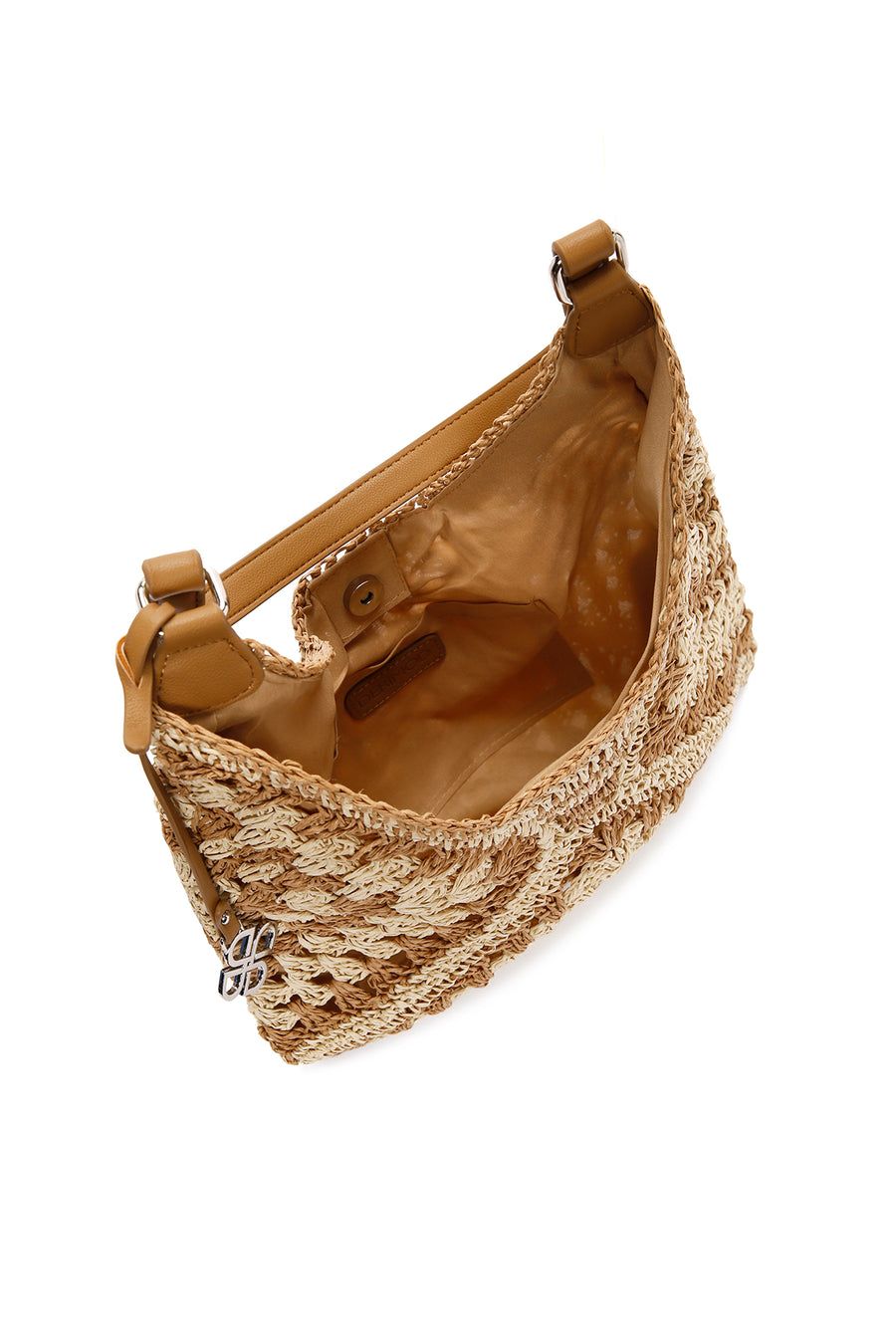 Women's Mink Straw Shoulder Bag
