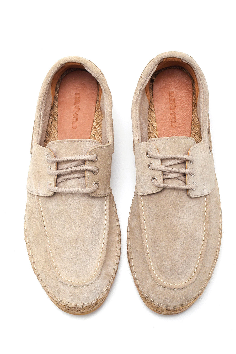 Men's Beige Suede Leather Espadrille