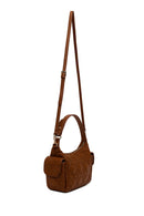 Woman Brown Long-Strap Quilted Shoulder Bag | Derimod