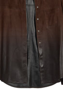 Monako Woman Brown Suede Leather Shirt | Derimod