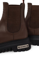Harley Davidson Woman Tan Mourir Leather Chelsea Boots | Derimod