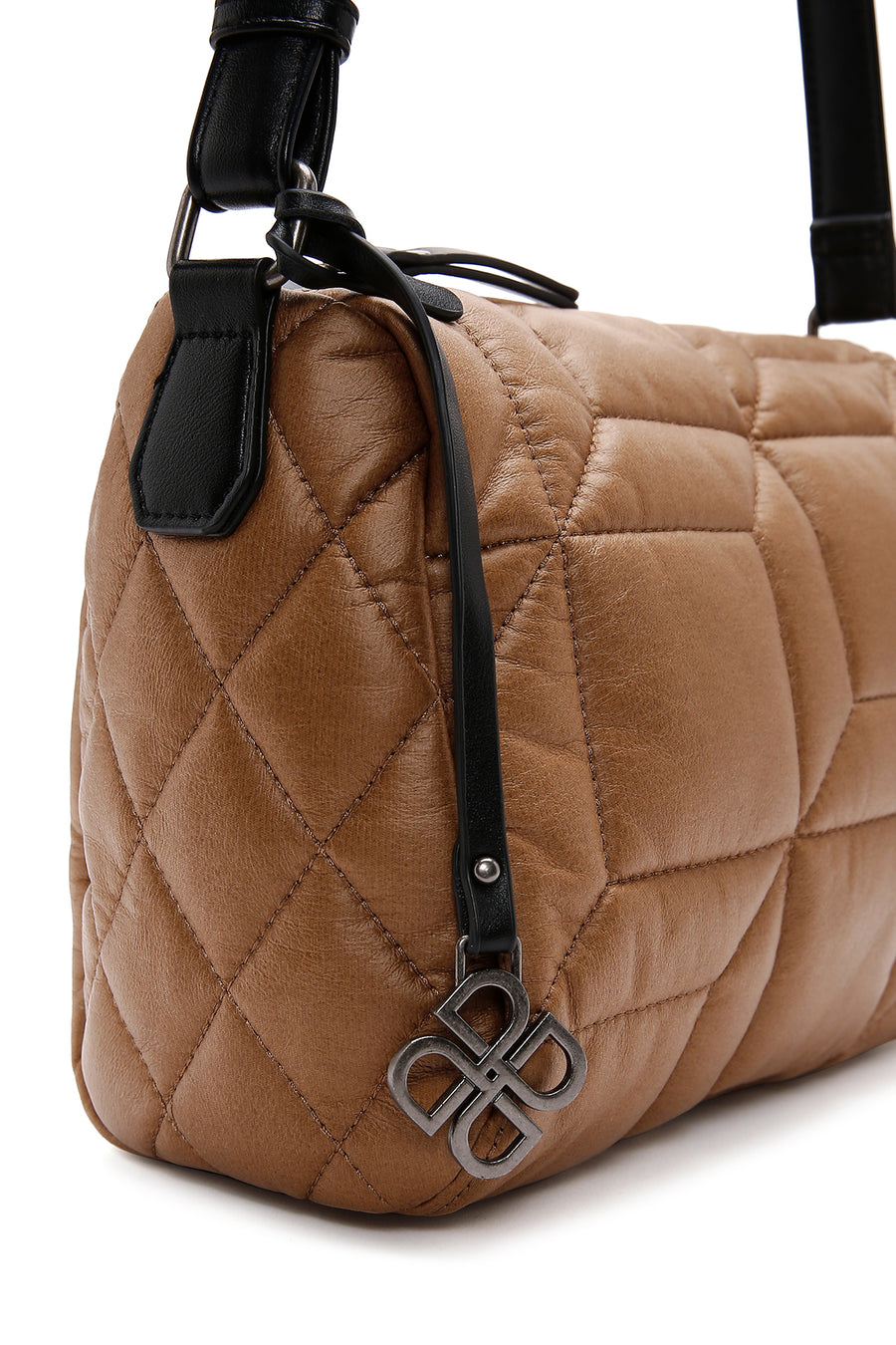 Women's Yellow Quilted Crossbody Bag