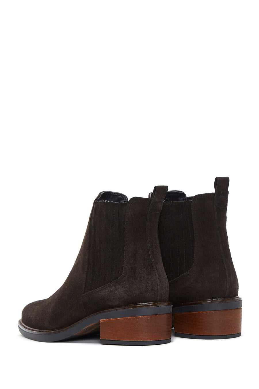 Women's Anthracite Suede Leather Chelsea Boots