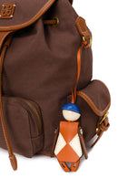 Woman Brown Fabric Backpack | Derimod