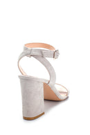 Women's Suede High Heel Sandals | Derimod