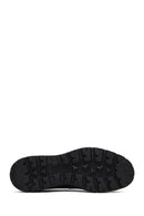 Men's Black Thick-Soled Leather Loafer | Derimod