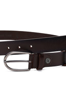 Male Brown Leather Belt | Derimod