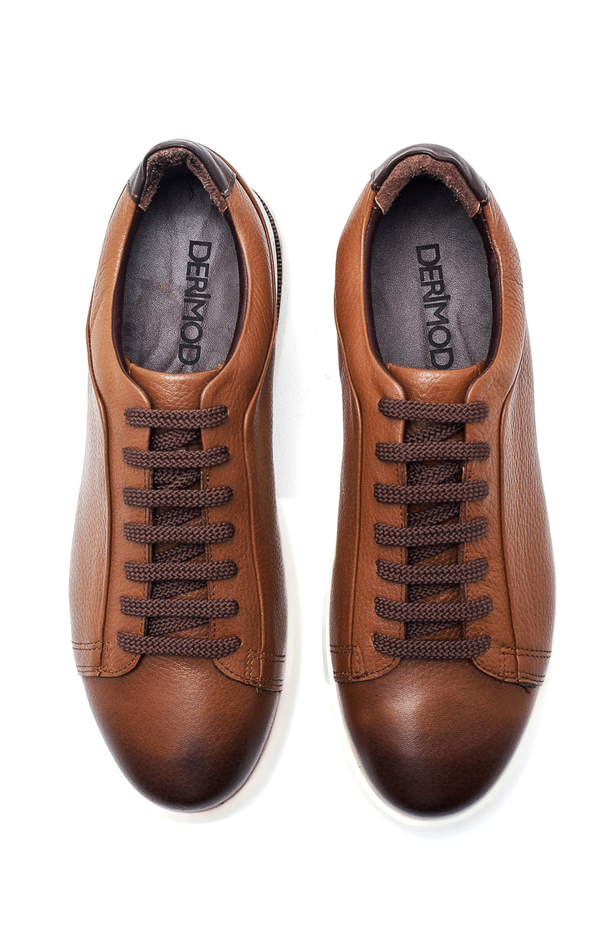 Men's Tan Leather Sneaker