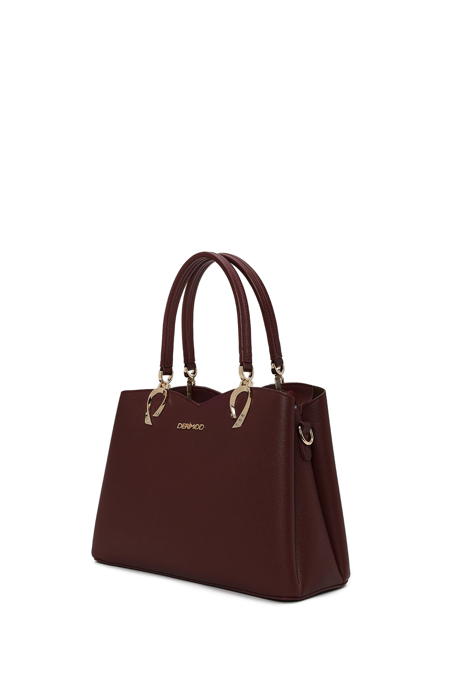 Woman Burgundy Long-Strap Shoulder Bag