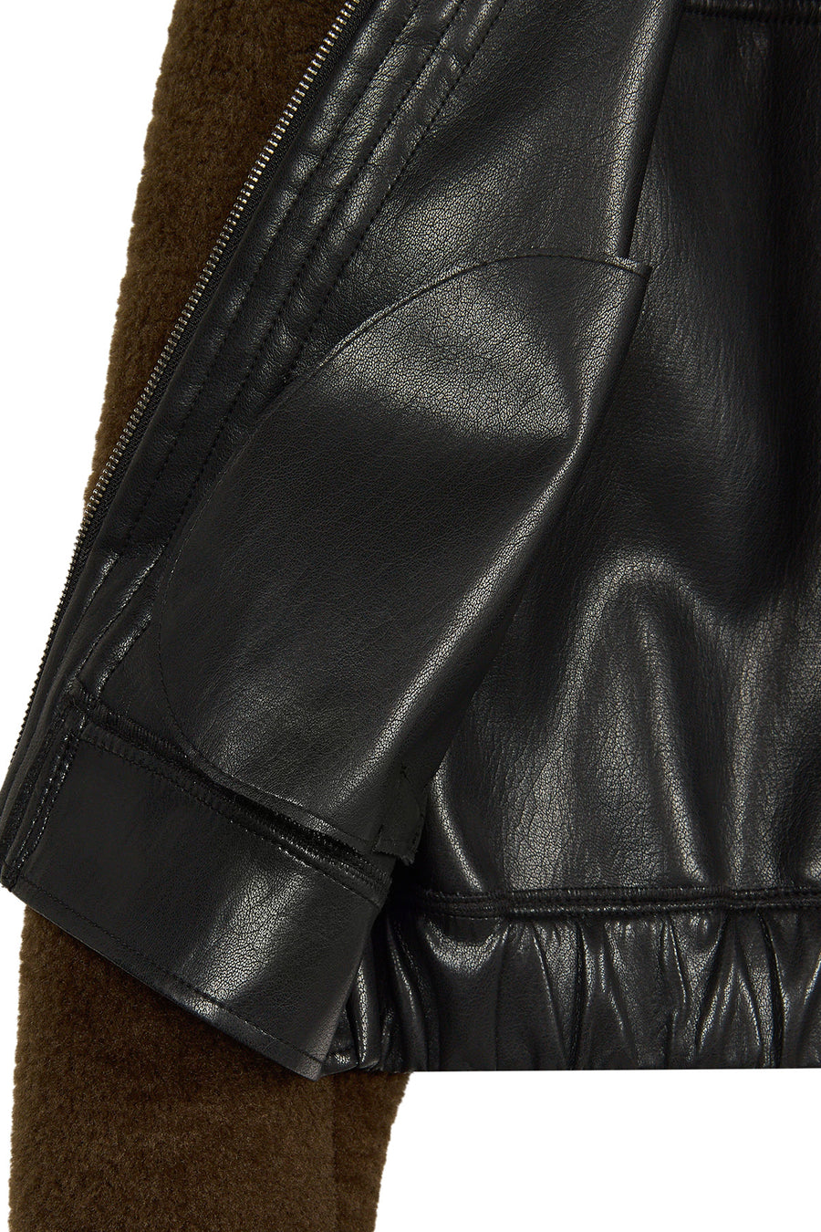 Levi Woman Brown Short Teddy Jacket