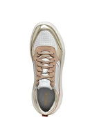Geox Kadın Beyaz Nebula 2.0 X Bağcıklı Kalın Taban Deri Sneaker | Derimod