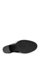 Women's Black Zipper High Thick Heel Boots | Derimod