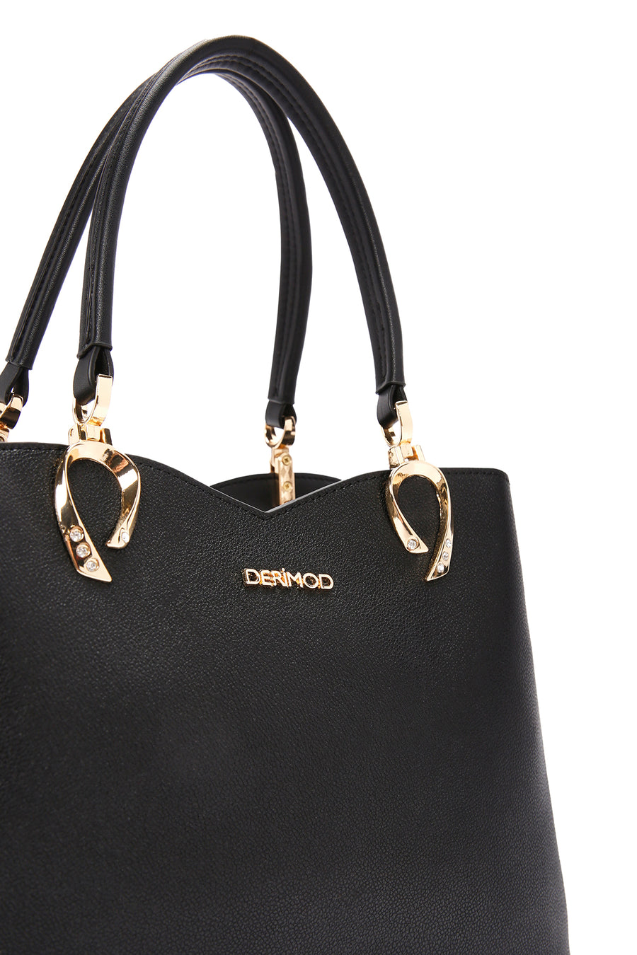 Woman Black Long-Strap Shoulder Bag