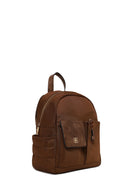 Woman Brown Fabric Backpack | Derimod