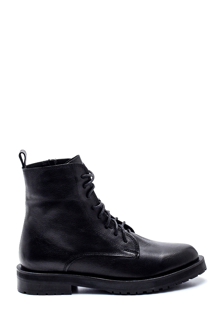 Women's Zippered Leather Boots 21WFD1818FT | Derimod