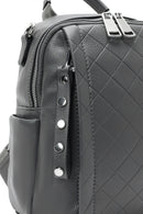 Women's Gray Long Strap Printed Backpack | Derimod