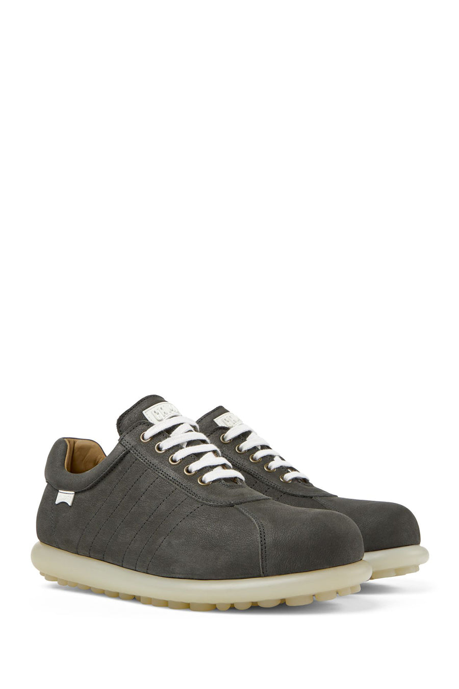 Camper Men's Gray Pelotas Ariel Leather Sneaker