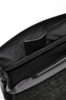 Men's Black Long Strap Leather Briefcase | Derimod