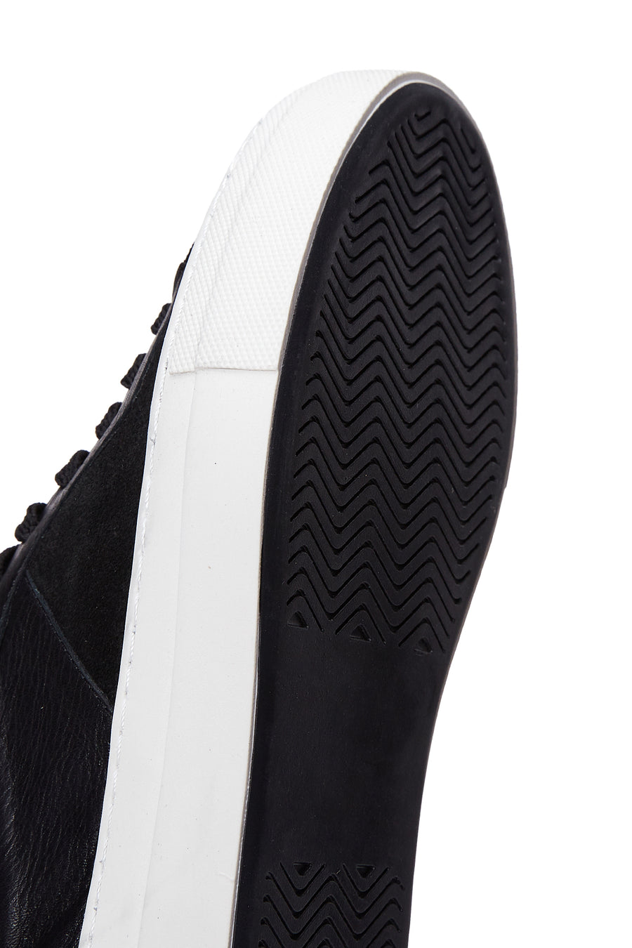 Women's Black Leather Sneaker