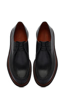 Male Black Lace-up Leather Casual Shoes | Derimod
