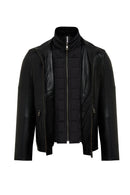 Mbappe Men's Black Leather Jacket | Derimod