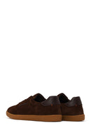 Male Brown Lace-Up Suede Leather Sneaker | Derimod
