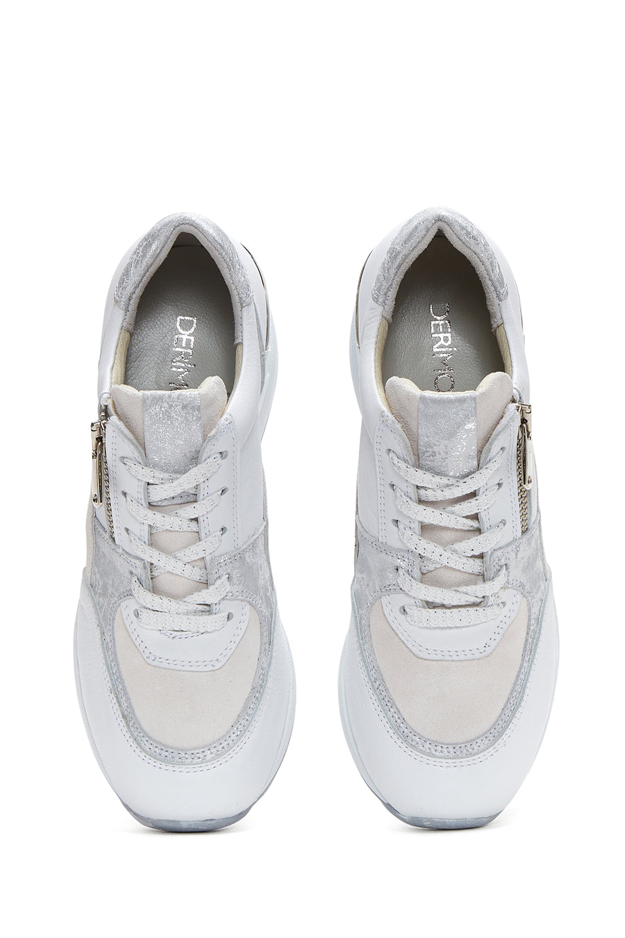 Women's Leather High Sole Sneaker
