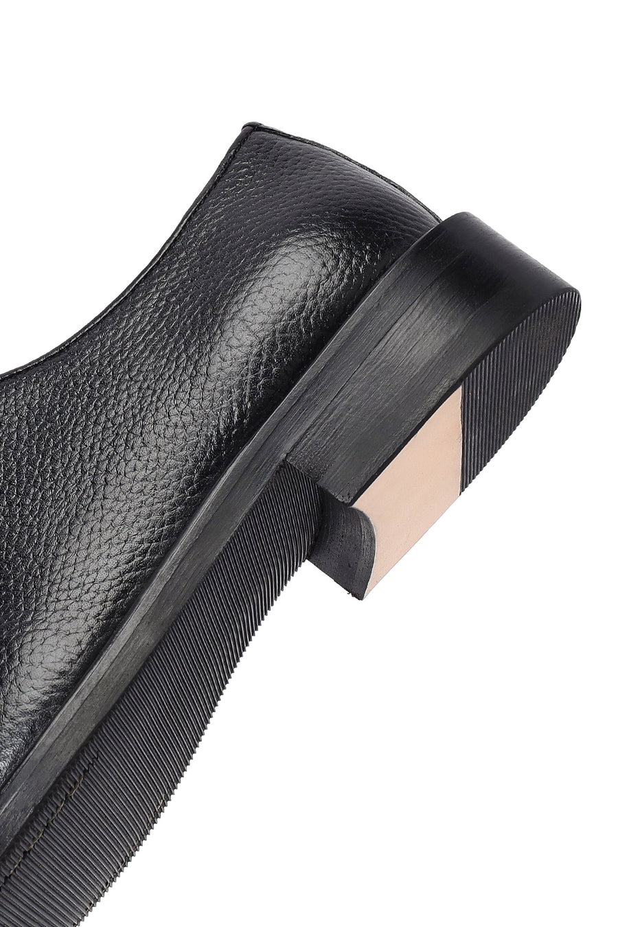Men's Black Lace-Up Leather Classic Shoes