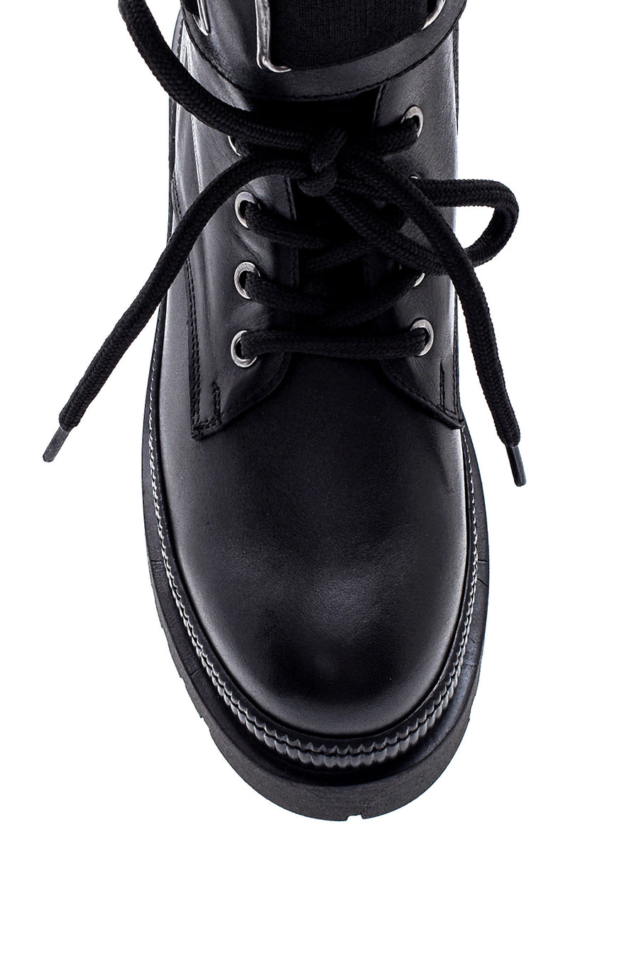 Women's Zippered Leather Boots