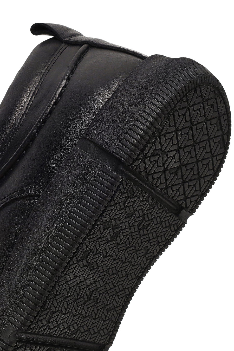Men's Black Lace-Up Leather Casual Shoes