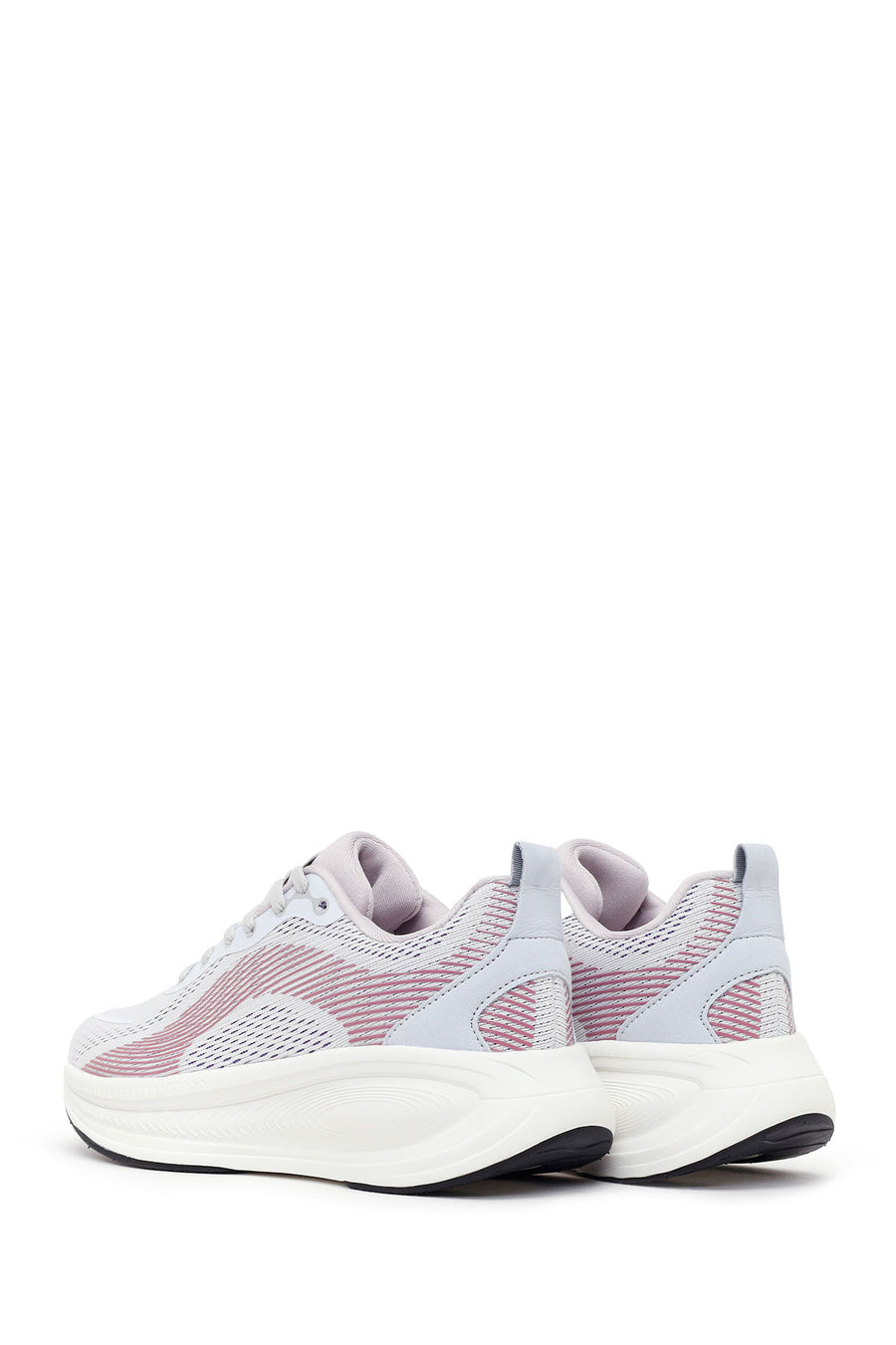 Derimod Zero Kadın Mor Bağcıklı Kalın Tabanlı Kumaş Sneaker
