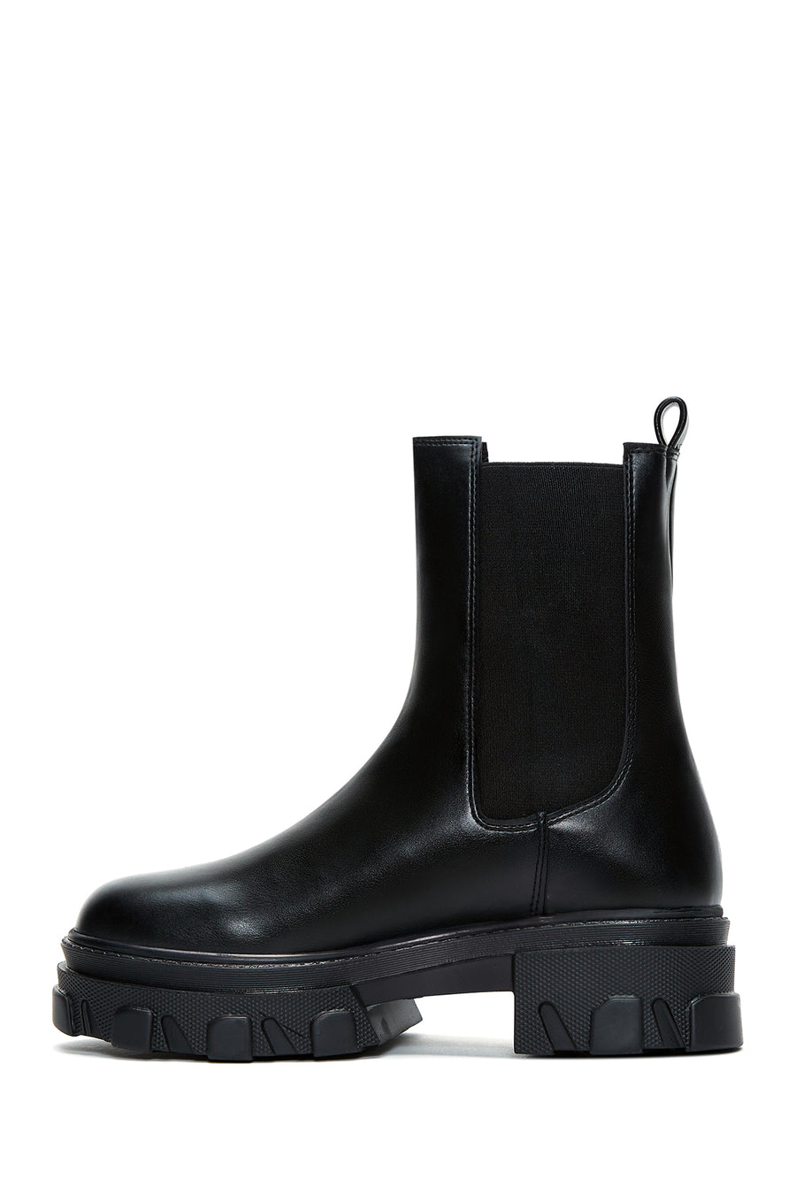 Women's Black Thick Soled Chelsea Boots