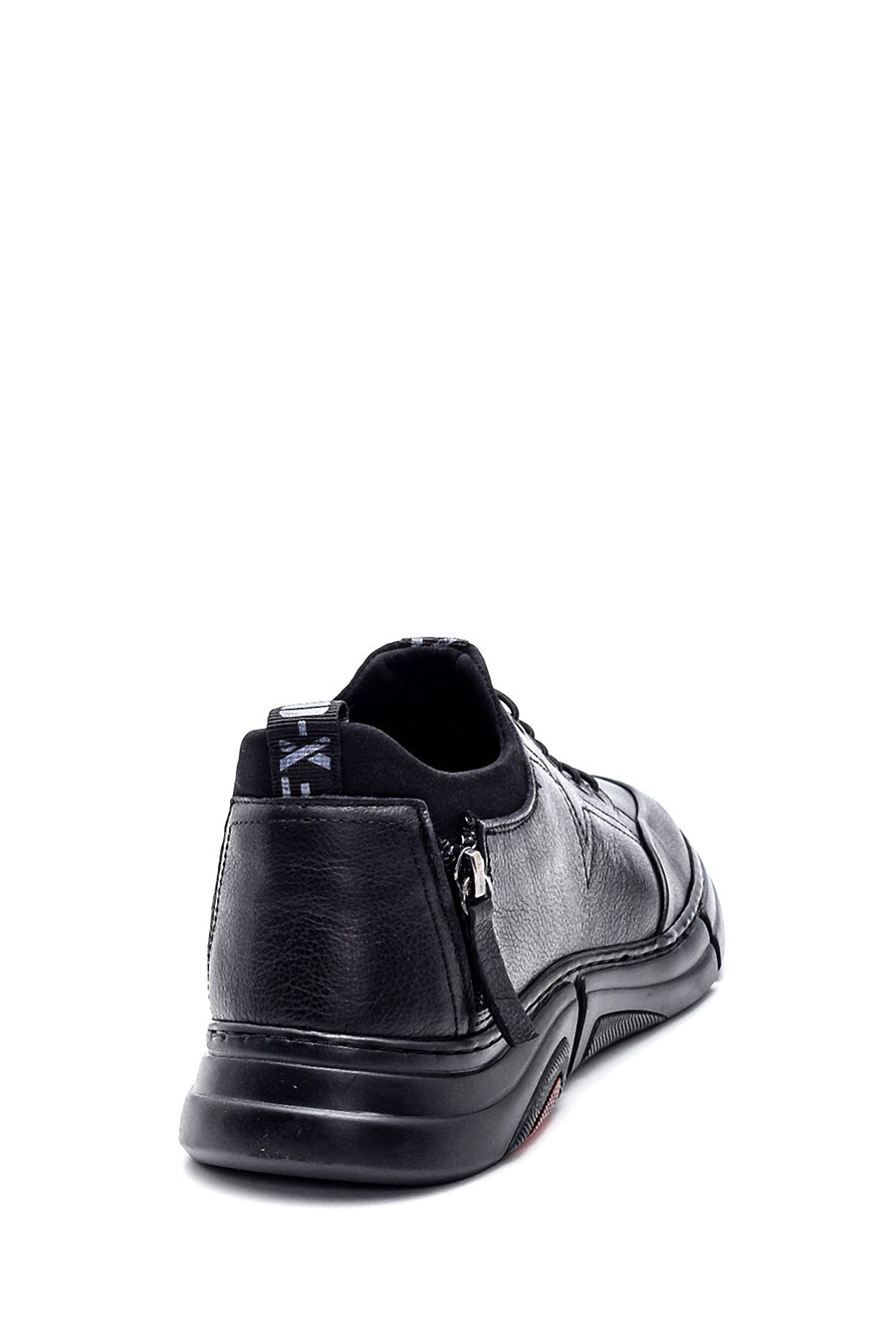 Erkek Deri Fermuar Detaylı Sneaker