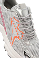 Women's Orange Chunky Sole Lace-Up Sneakers | Derimod