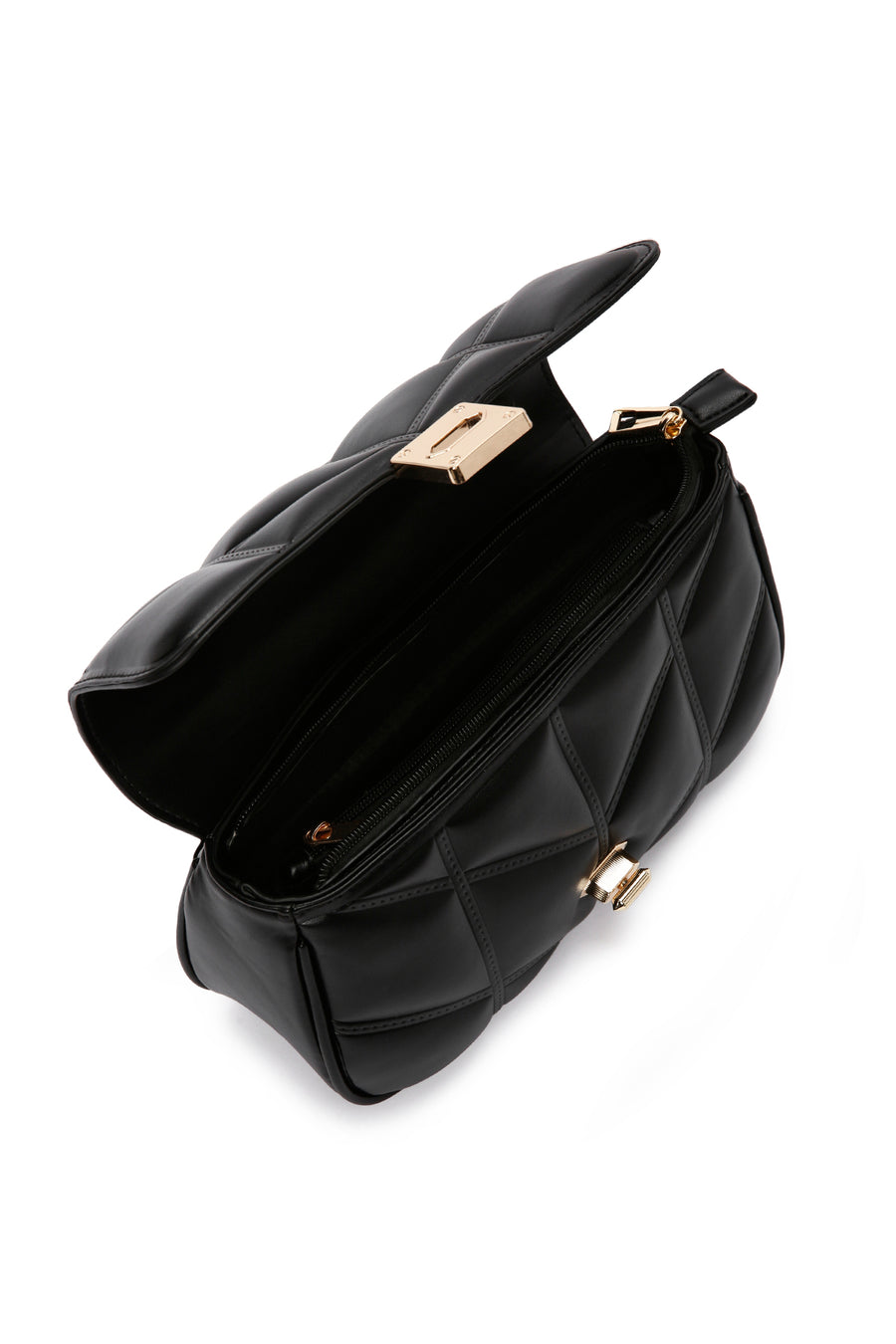 Women's Black Long Strap Crossbody Bag