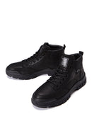 Men's Black Leather Boots | Derimod