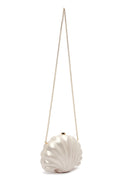 Women's White Long Chain Strap Mini Clutch Evening Bag | Derimod
